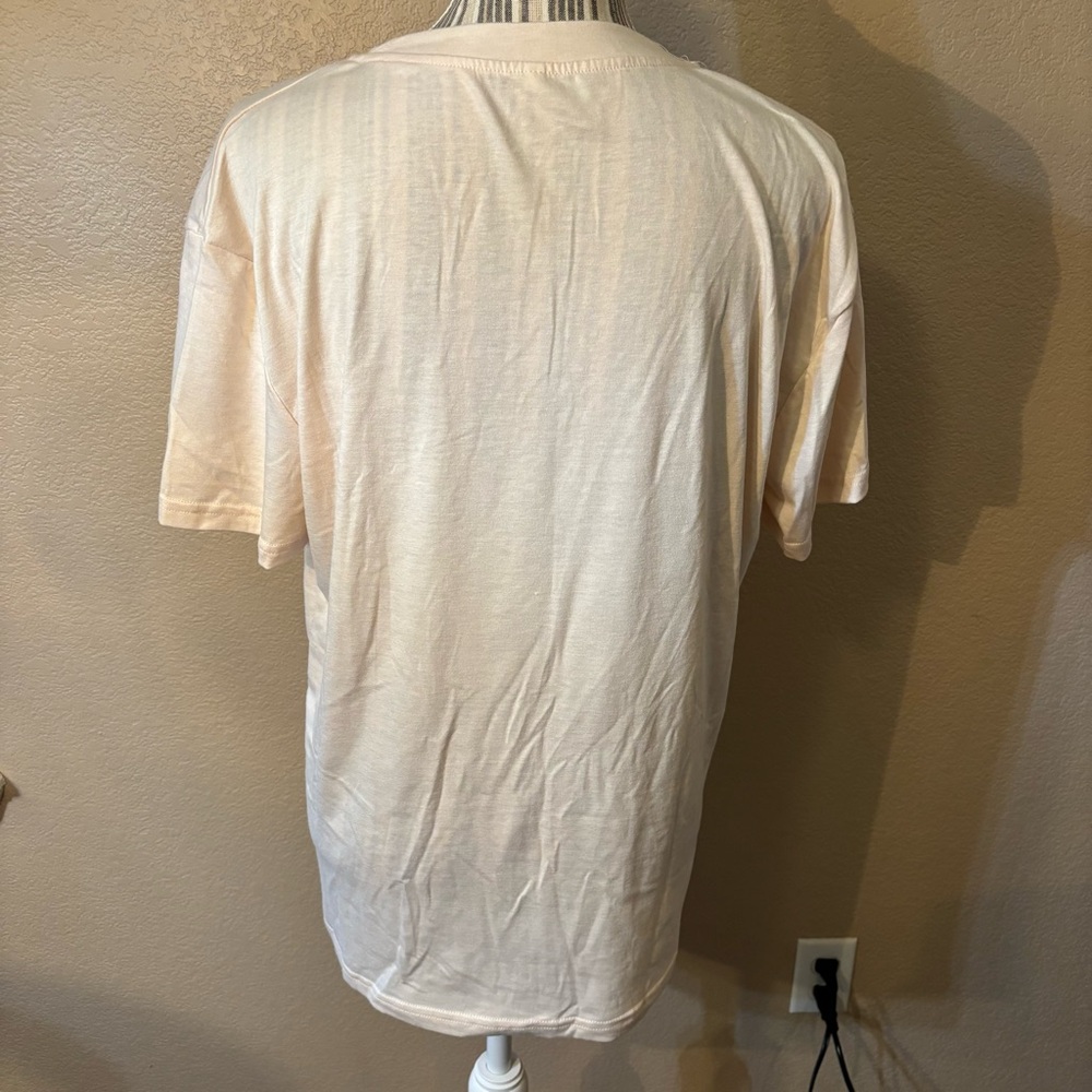 NEW Graphic Tee XL Cream Desert Scene Heart Like a Truck Country Western Lightwt - Picture 6 of 13